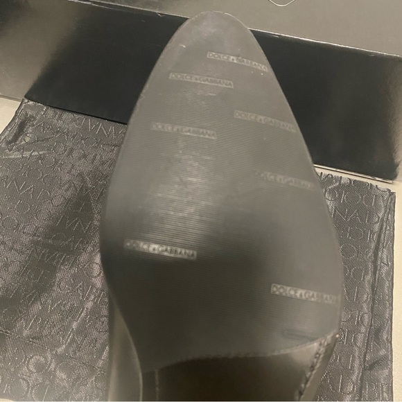 NIB Dolce & Gabbana Men’s Stringata Vitelo VIP Derby Leather Shoes - Size 6.5 - Picture 14 of 16